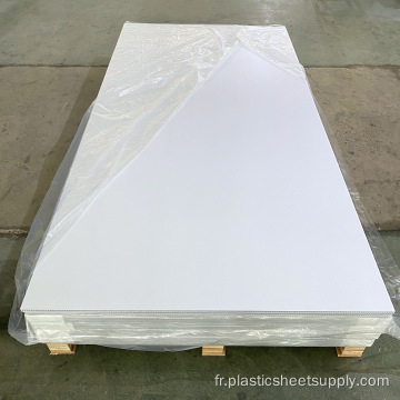 Tôle ondulée PP blanche 48&quot;x96&quot; 10 mm